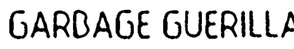 Garbage Guerilla font preview